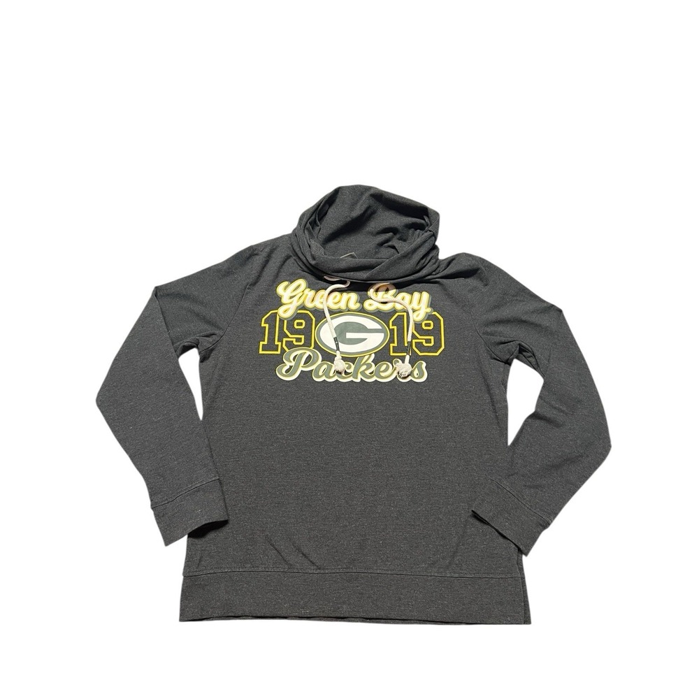 NFL Green‎ Bay Packers Cowl Neck Long Sleeve Shirt Womens Medium Football